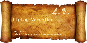 Liptay Veronika névjegykártya